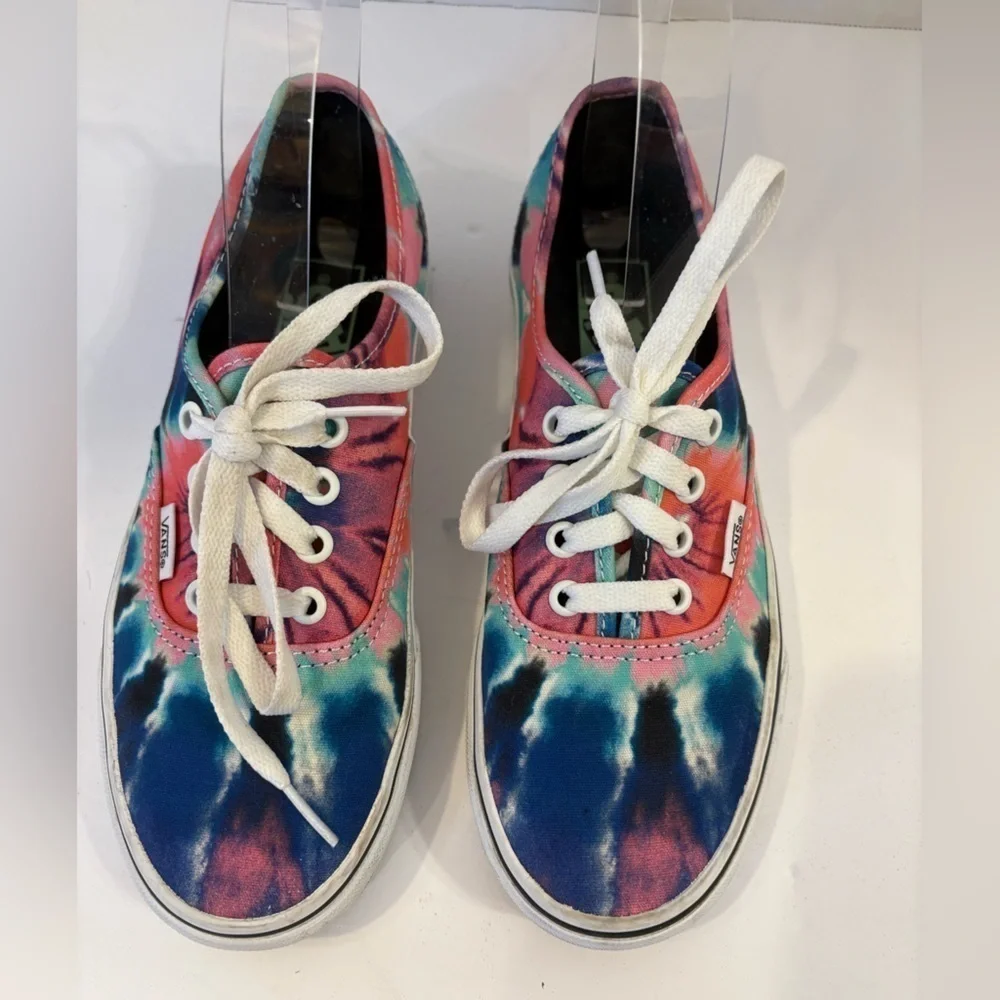 Vans tie-dye multicolored canvas sneakers size 6.5